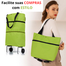 Carrinho de Compras Dobrável (SUPER PROMOÇÃO 40%OFF) - ClubDescontos